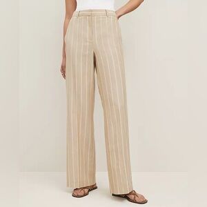 Ann Taylor NWOT Striped Tan Women's‎ Dress Pants 6 petite